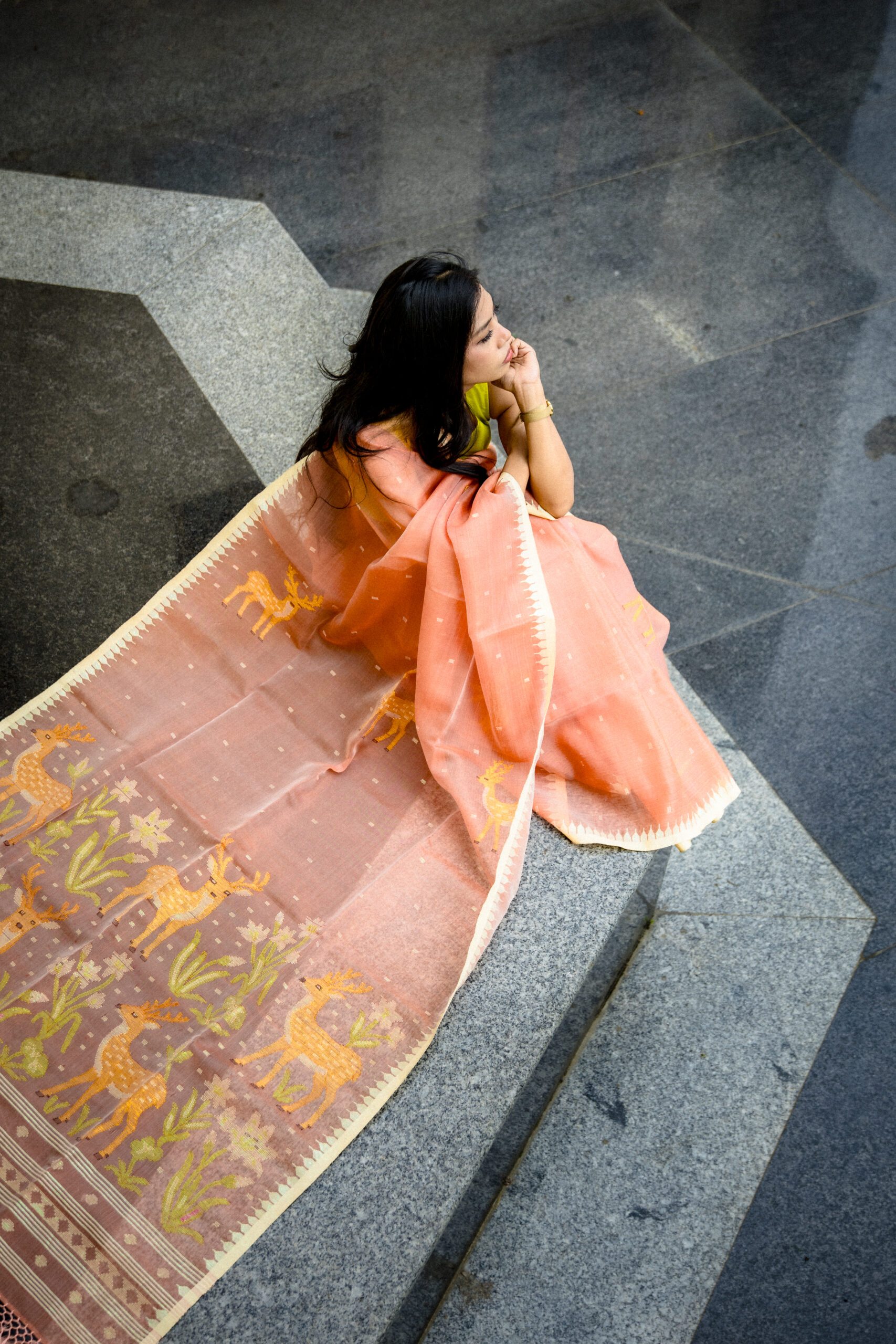 Marigold Earth – Moirangphee Handloom Saree